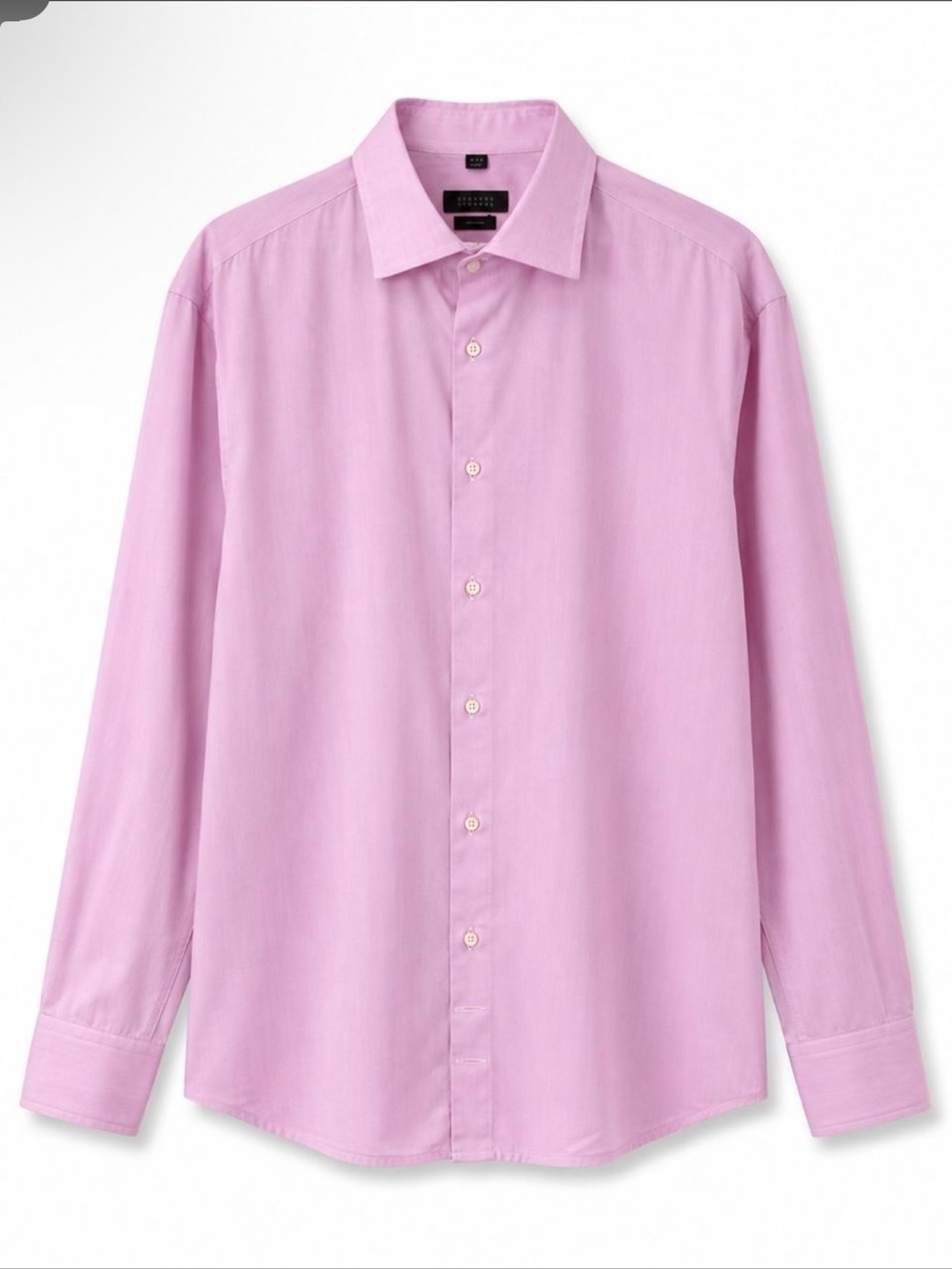 Barneys New York Light Pink Spread Collar Dress Shirt